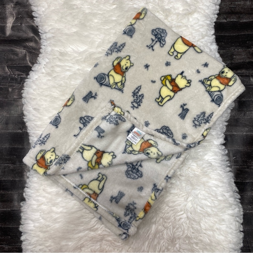 DISNEY BABY WINNIE THE POOH HONEY FOREST TREES SOFT SECURITY BLANKET LOVEY